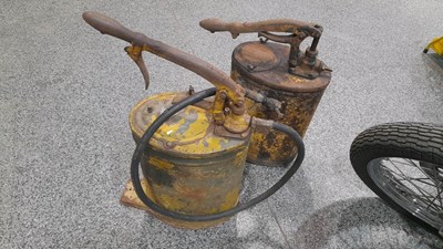 Lot 471 - PAIR OF GEAR OIL DISPENSERS