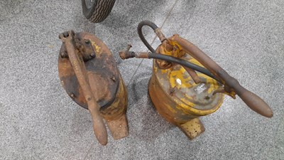 Lot 471 - PAIR OF GEAR OIL DISPENSERS
