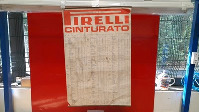 Lot 381 - PIRELLI CINTURATO TYRE GUIDE