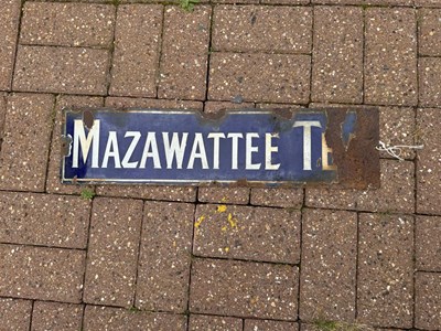 Lot 173 - MAZAWATTEE TEA SIGN  24" X 6"