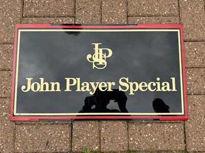 Lot 197 - JOHN PLAYER SPECIAL DOUBLE SIDED SIGN  14" X 25"