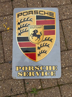 Lot 283 - PORSCHE SIGN 12" X 18"