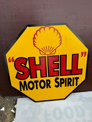 Lot 593 - SHELL SIGN 30" X 30"