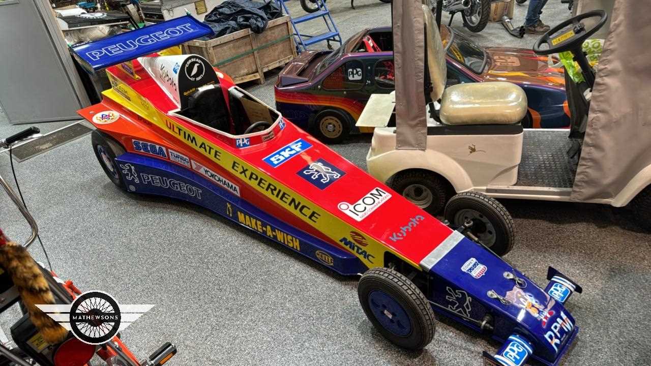 Lot 848 - CHILDRENS SCALE DRAG RACE RAIL