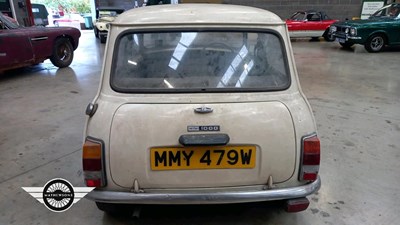 Lot 78 - 1980 AUSTIN MORRIS MINI 1000