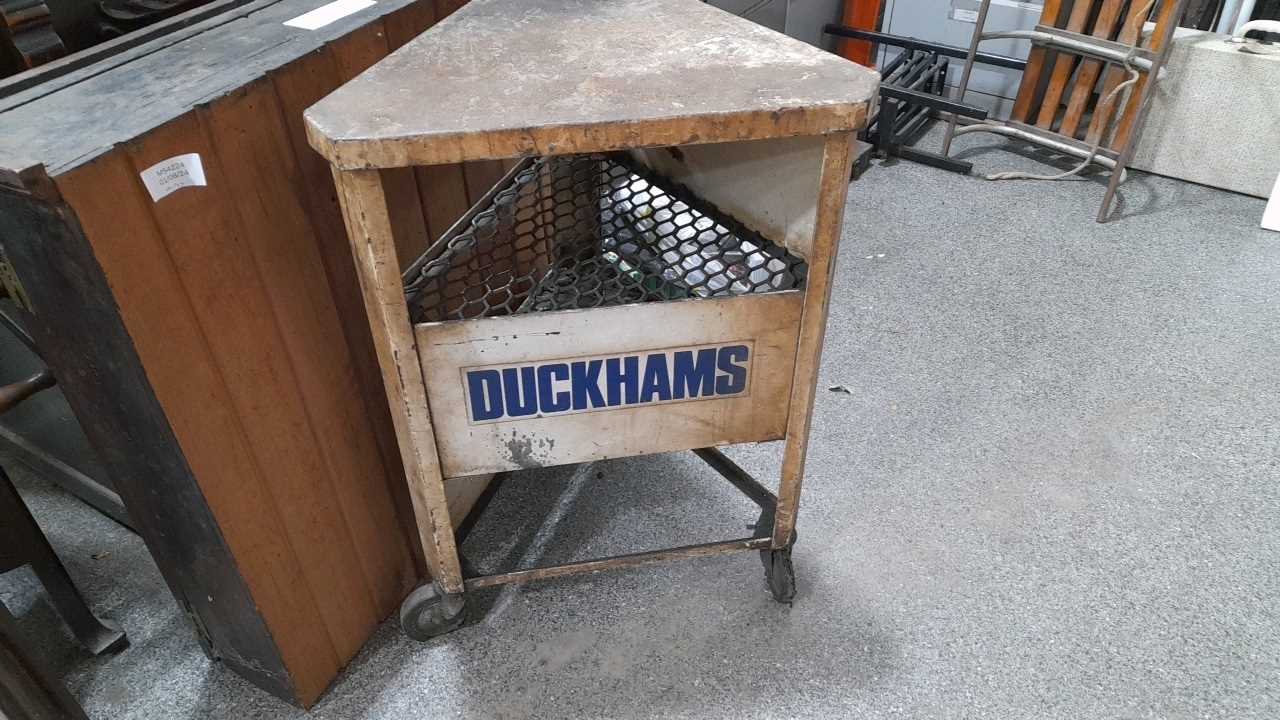 Lot 227 - DUCKHAMS ADVERTISING TROLLEY