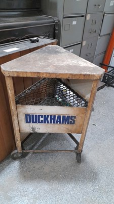 Lot 227 - DUCKHAMS ADVERTISING TROLLEY