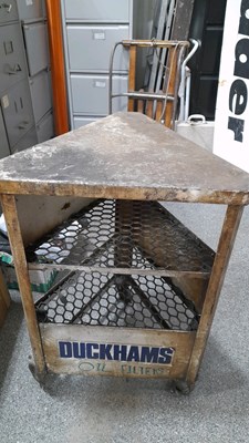 Lot 227 - DUCKHAMS ADVERTISING TROLLEY