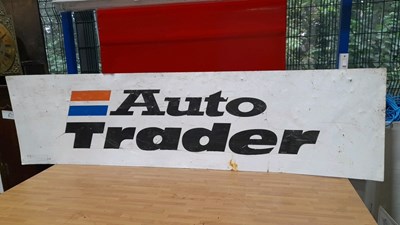 Lot 659 - AUTO TRADER ALUMINIUM SIGN  72" X 19"