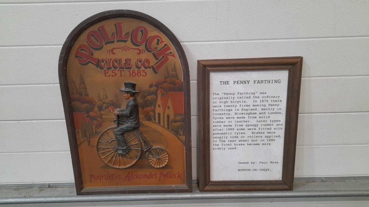 Lot 628 - PENNY FARTHING SIGNS