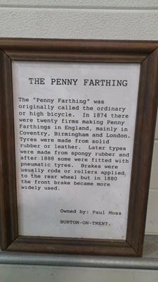 Lot 628 - PENNY FARTHING SIGNS