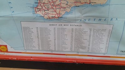 Lot 415 - FRAMED SHELL ROAD GUIDE OF AUSTRALIA 43" X 32"