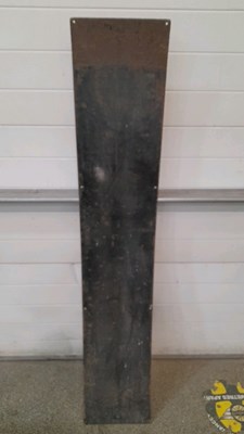 Lot 403 - INDIA TYRES ENAMEL SIGN  64" X 12"