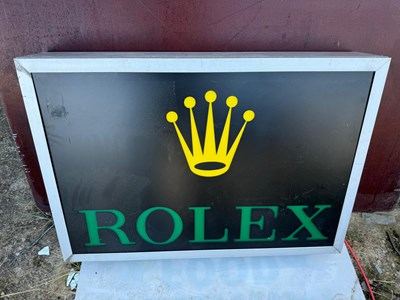 Lot 667 - ROLEX LIGHT UP SIGN  35" X 24"