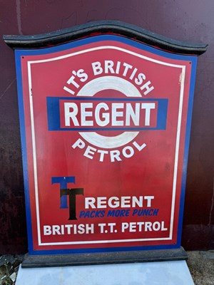 Lot 771 - REGENT PETROL SIGN  48" x 34"