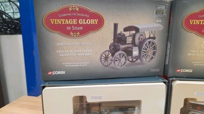 Lot 461 - VINTAGE GLORY DAYS OF STEAM , CORGI MODELS ( IN ORIGINAL BOXES )