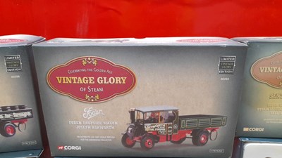 Lot 461 - VINTAGE GLORY DAYS OF STEAM , CORGI MODELS ( IN ORIGINAL BOXES )
