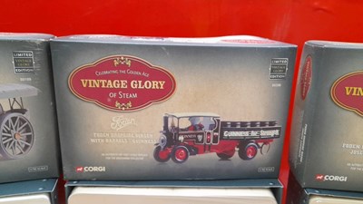 Lot 461 - VINTAGE GLORY DAYS OF STEAM , CORGI MODELS ( IN ORIGINAL BOXES )