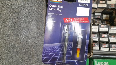 Lot 203 - BOX OF ASSORTED GLOW PLUGS ( NEW OLD STOCK )