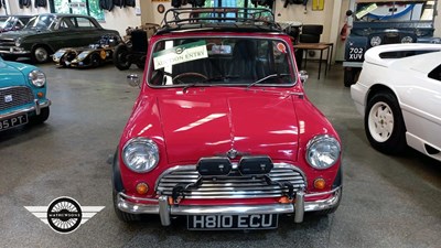 Lot 18 - 1991 ROVER MINI COOPER