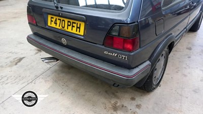 Lot 214 - 1988 VOLKSWAGEN GOLF GTI