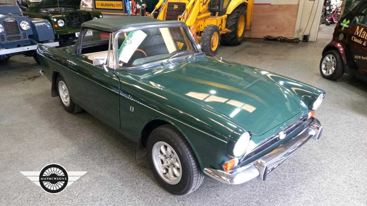 Lot 228 - 1966 SUNBEAM ALPINE