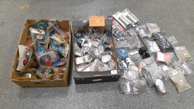 Lot 297 - 2X BOXES OF FUEL CAPS ,NUTS & BOLTS AND NAILS ETC