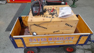 Lot 207 - 3" SCALE SENTINEL WAGGON BATTERY POWERED LORRY WITH TRAILER