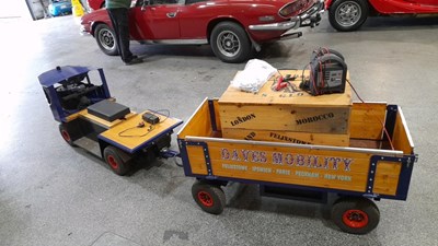 Lot 207 - 3" SCALE SENTINEL WAGGON BATTERY POWERED LORRY WITH TRAILER