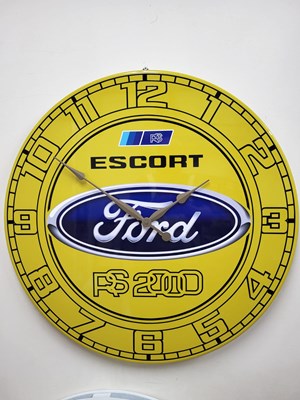 Lot 313 - YELLOW FORD ESCORT RS 2000 CLOCK