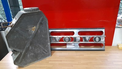 Lot 269 - VOLVO TRUCK GRILLE & UNUSUAL SHAPED JERRY CAN