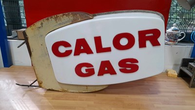 Lot 329 - ORIGINAL DEALER CALOR GAS, WALL MOUNTED LIGHT UP SIGN