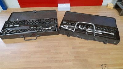 Lot 591 - 2X BOXES OF 1/2" DRIVE SOCKET SETS ( 1 X BRITOOL )