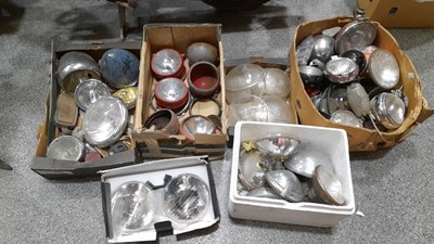 Lot 877 - 4 BOXES OF LAMPS,LIGHTS & LENSES