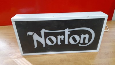 Lot 101 - NORTON LIGHT UP SIGN