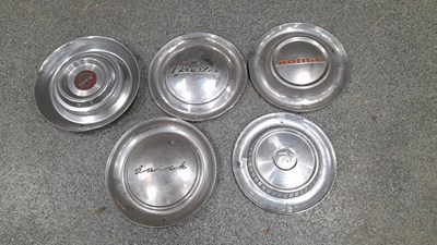 Lot 857 - 5X METAL HUB CAPS, IDEAL WALL FILLERS