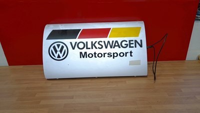 Lot 319 - VOLKSWAGEN MOTORSPORT LIGHT UP SIGN