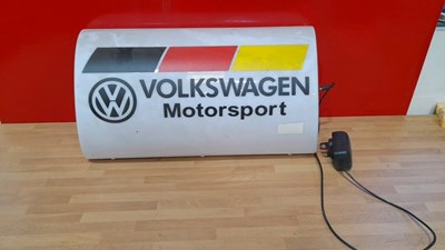 Lot 319 - VOLKSWAGEN MOTORSPORT LIGHT UP SIGN