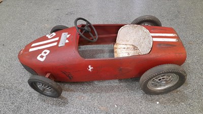 Lot 31 - TRIANG SHARKNOSE FERRARI PEDAL CAR