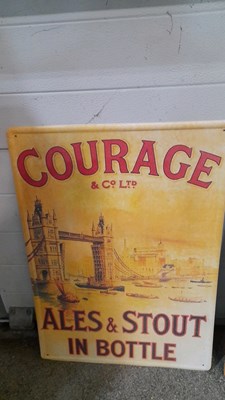 Lot 801 - 7X REPRODUCTION TIN SIGNS 28" x 20"