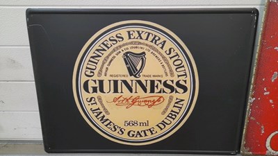 Lot 801 - 7X REPRODUCTION TIN SIGNS 28" x 20"