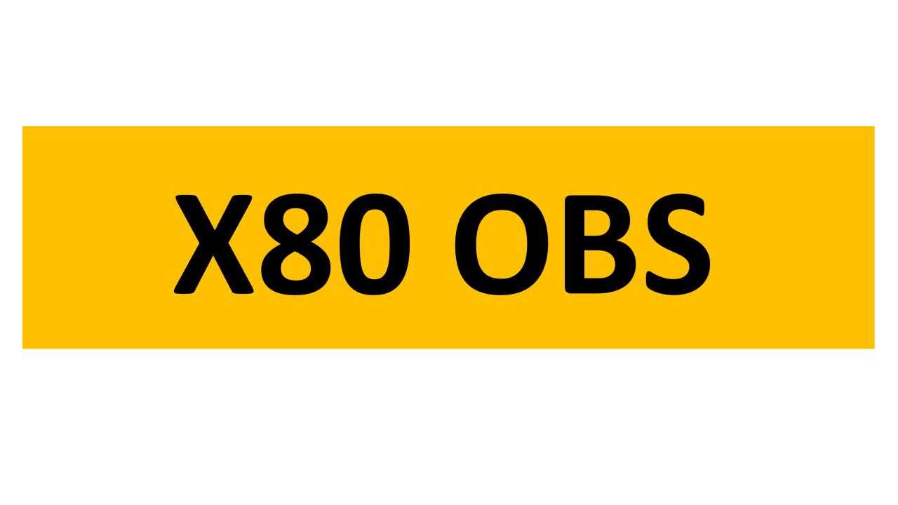 Lot 107 - REGISTRATION ON RETENTION - X80 OBS