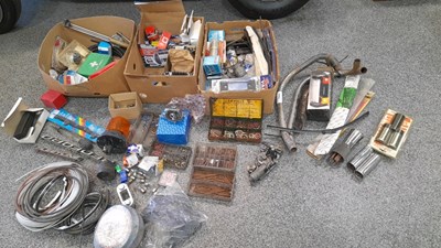 Lot 841 - 3 BOXES OF ASSORTED AUTO JUMBLE PARTS