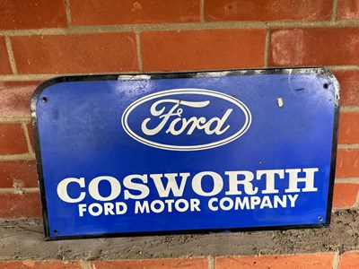 Lot 107 - FORD COSWORTH SIGN 22" x 12"