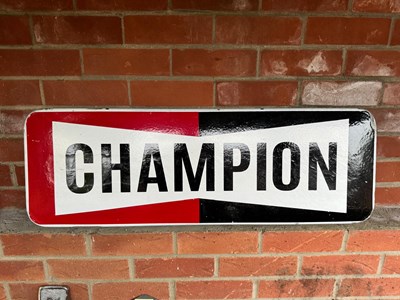 Lot 113 - CHAMPION SIGN 36" x 12"