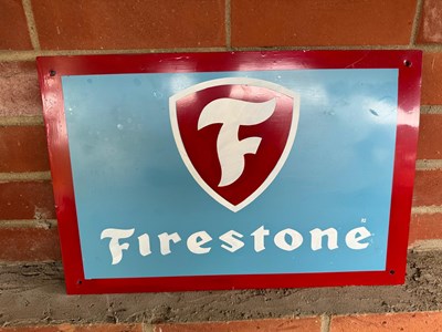 Lot 219 - FIRESTONE SIGN 18" X 12"