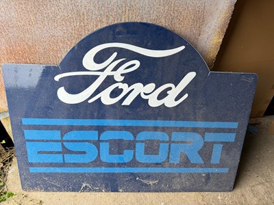 Lot 607 - FORD ESCORT SIGN 48" X 36"