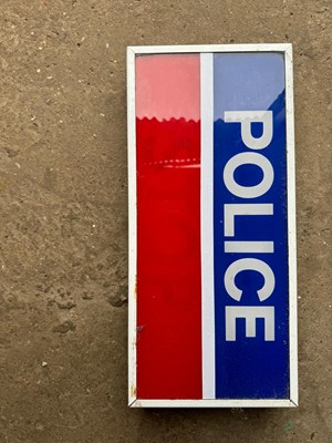 Lot 617 - POLICE LIGHT UP SIGN 17" X 8"