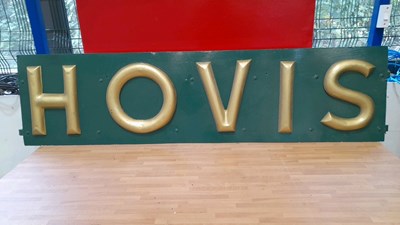 Lot 535 - HOVIS METAL SIGN 63" X 16"