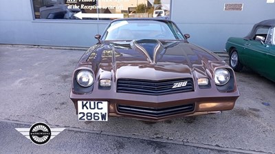 Lot 826 - 1981 CHEVROLET GMC CAMARO